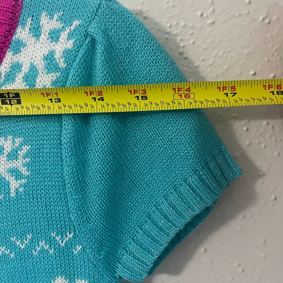 Trolls World Tour Trolls Girl's Poppy Sweater Knit Dress (Blue/Pink, 7-8) - Picture 14 of 14